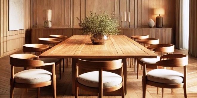 Inspirasi Desain Meja Kayu untuk Tampilan Ruangan yang Hangat dan Elegan